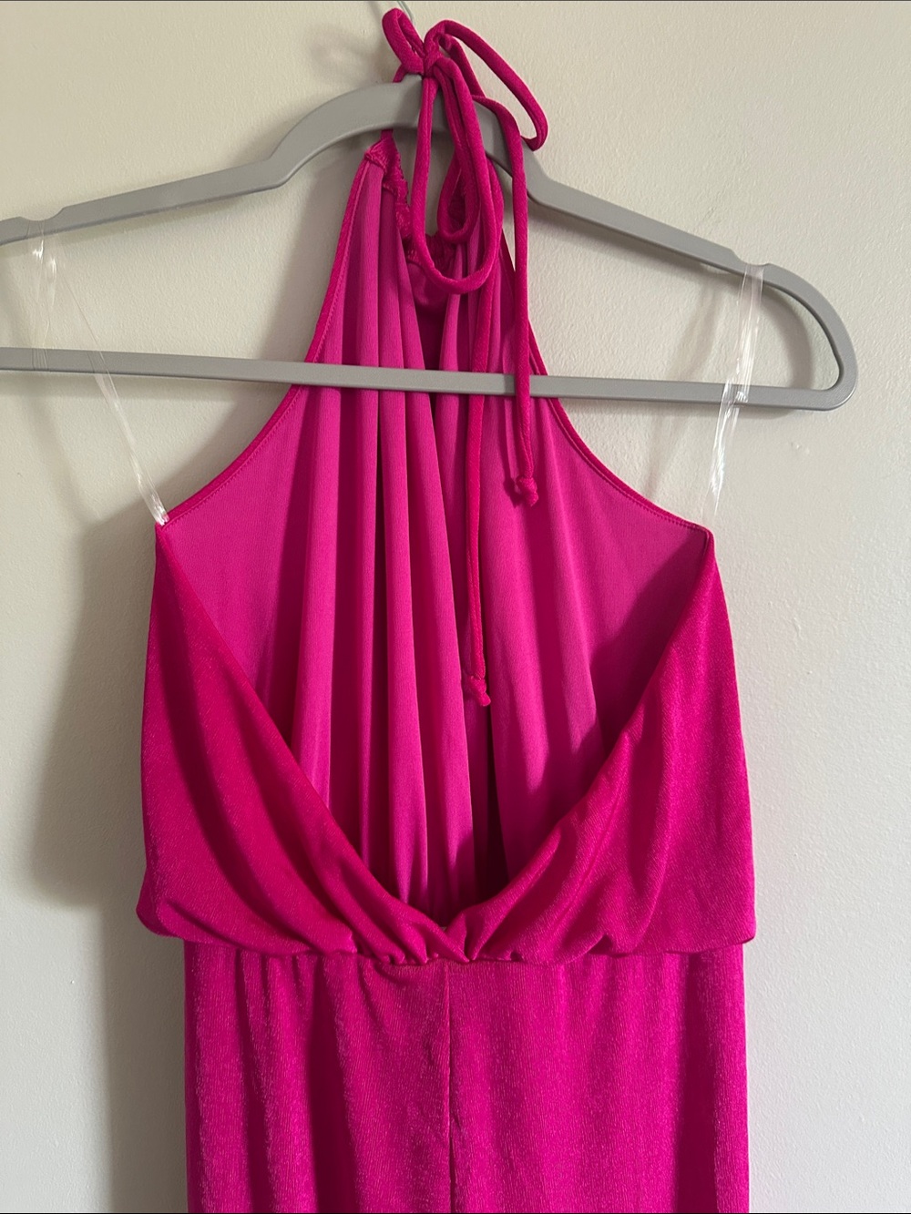 Blue Blush Vibrant Pink Halter Jumpsuit - Picture 13 of 13